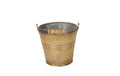 COCON Eimer, gold antik, Eisen, Shabby Chic 12x10cm
