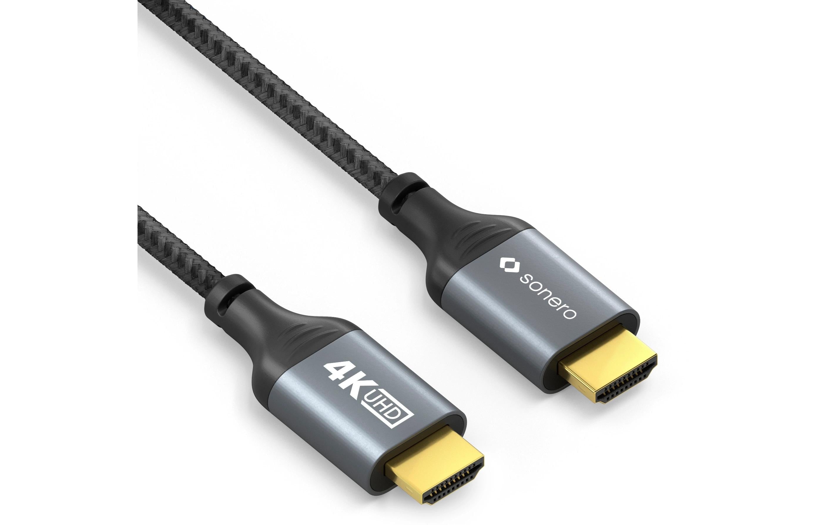 Sonero 4K HDMI Kabel, 3.0m Nylon Mantel, 4K/60Hz