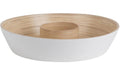 present time Schale Puro Chip & Dip Bambus, 30x6.5cm, Weiss
