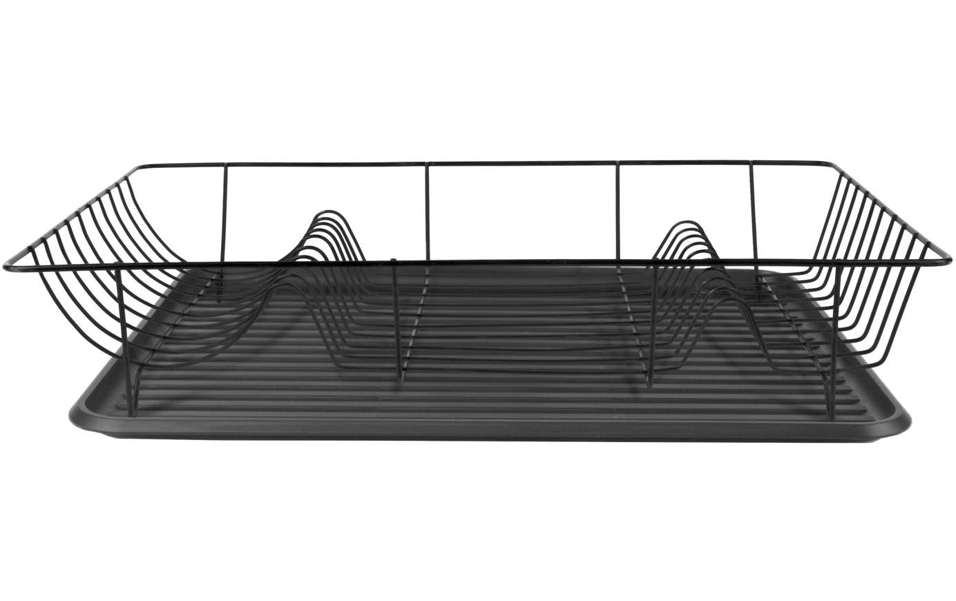 present time Abtropfgestell Linea Eisen, Höhe 9.5cm, Breite 49cm, Schwarz