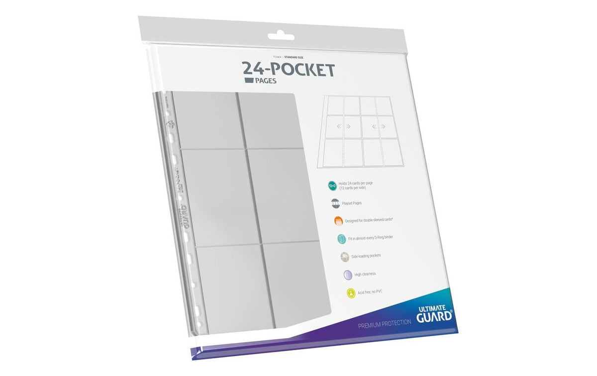 Ultimate Guard 24-Pocket QuadRow Pages Side-Loading Transparent (10)