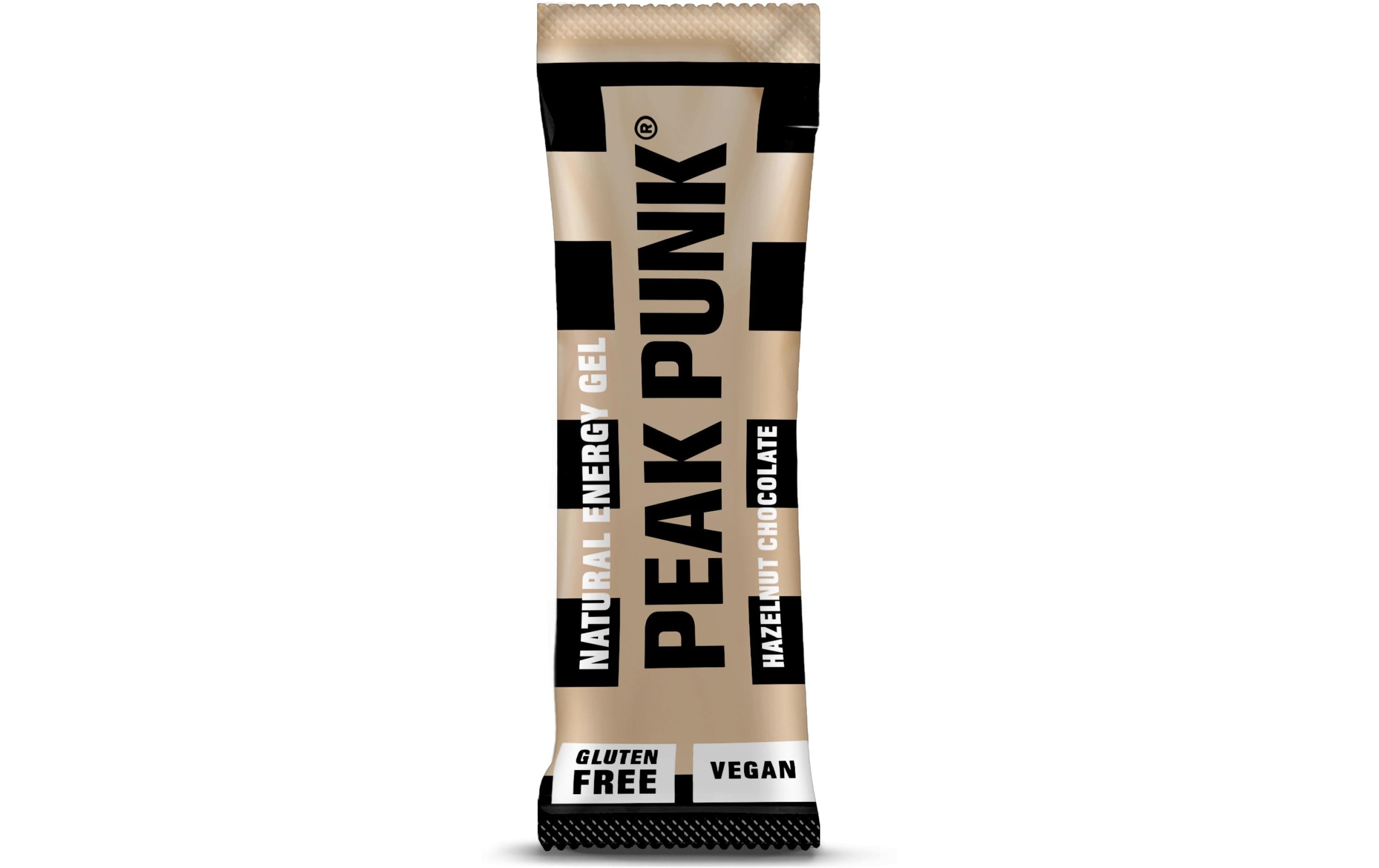 PEAK PUNK Natural Energy Gel 12x25g, Hazelnut Chocolate