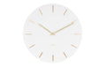 KARLSSON Wanduhr Charm 45x3.5cm, exkl. 1xAA, White