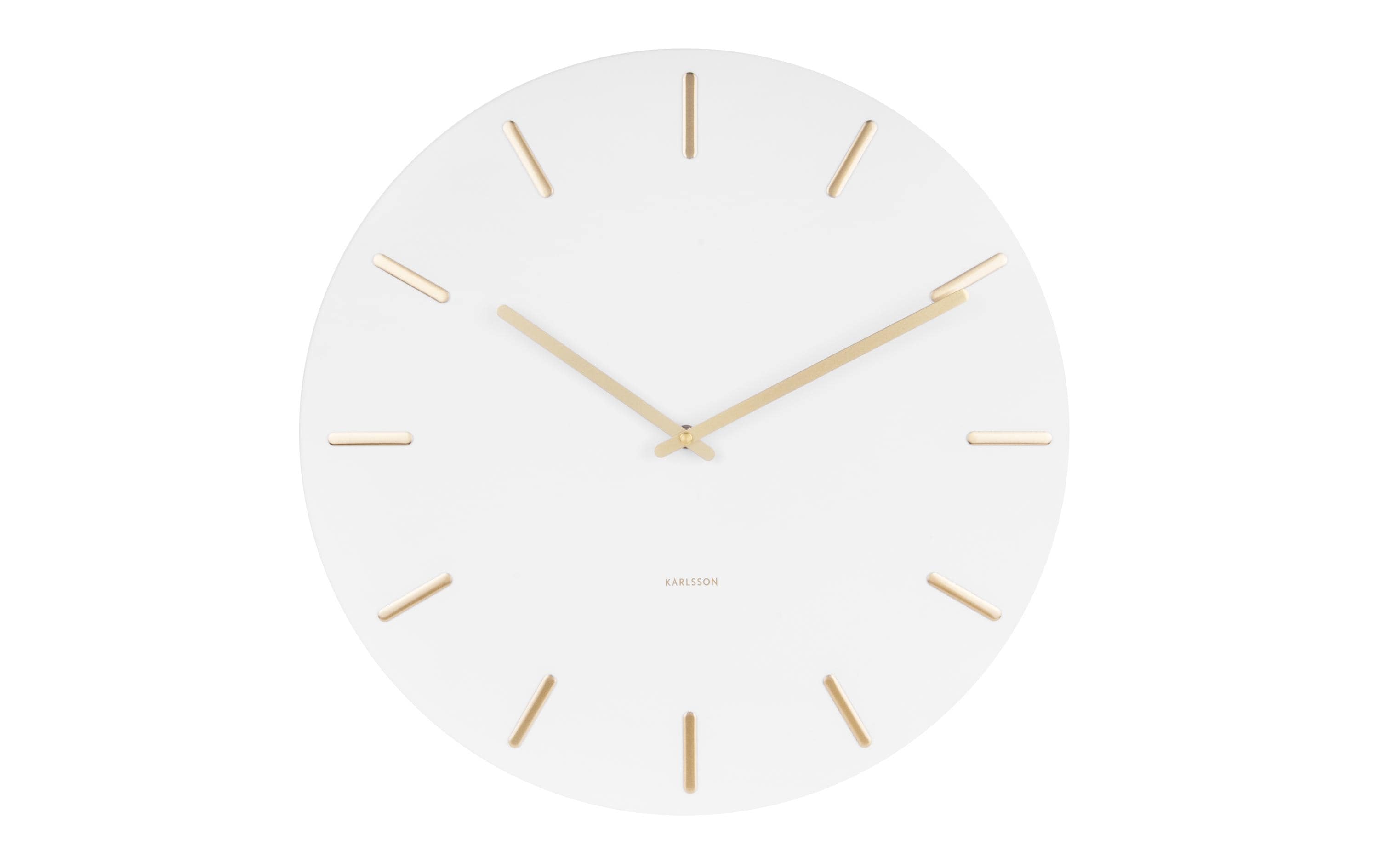 KARLSSON Wanduhr Charm 45x3.5cm, exkl. 1xAA, White