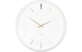 KARLSSON Wanduhr Globe 40x12cm, exkl. 1xAA, White