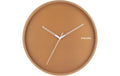 KARLSSON Wanduhr Hue 40x4.5cm, exkl. 1AA, Caramel brown