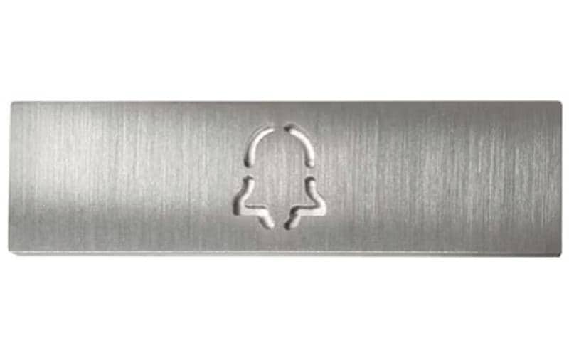 Doorbird Namensschild Glocke D11x Edelstahl V4A Brushed
