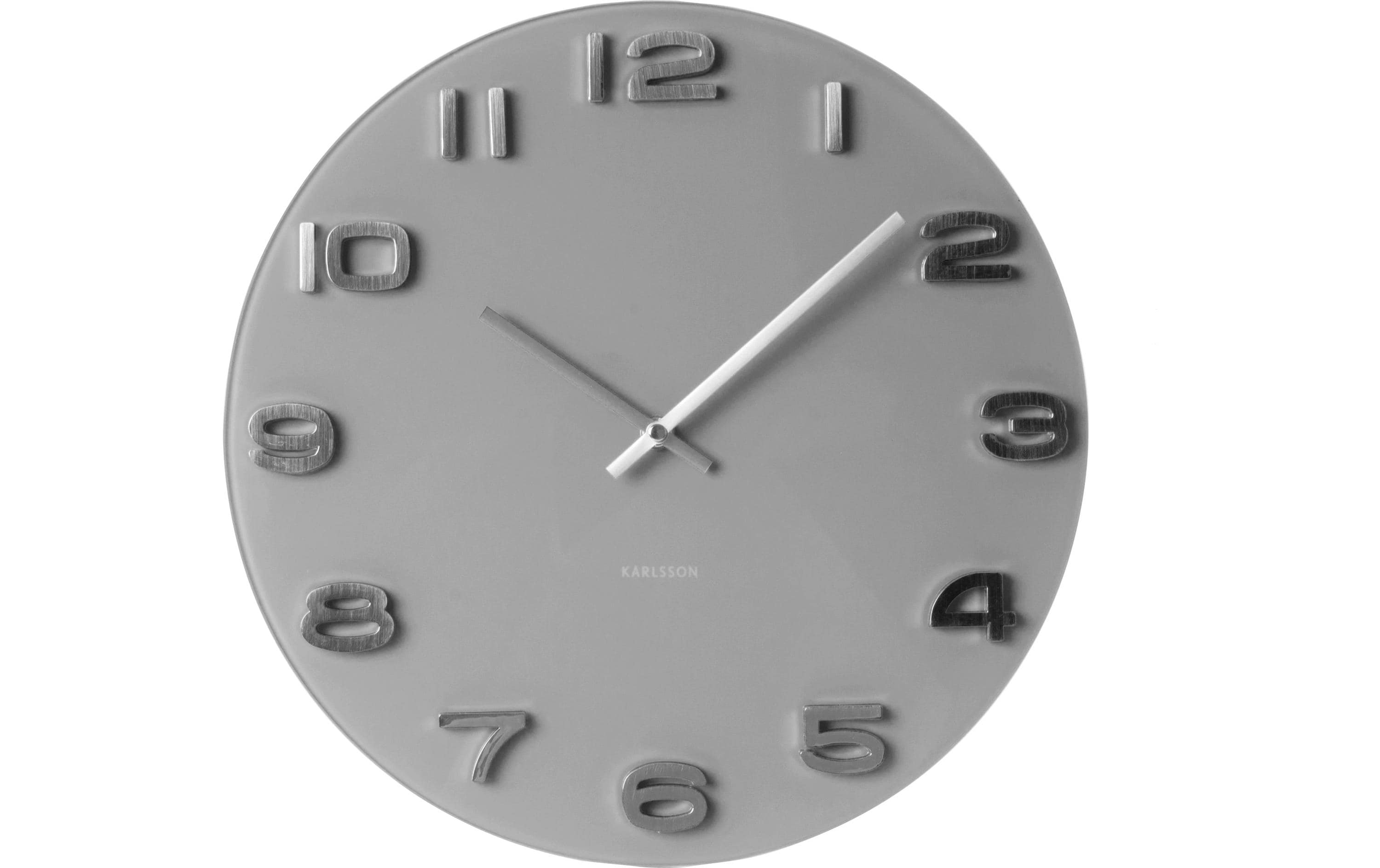 KARLSSON Wanduhr Vintage Round 35x4cm, exkl. 1xAA, Grey