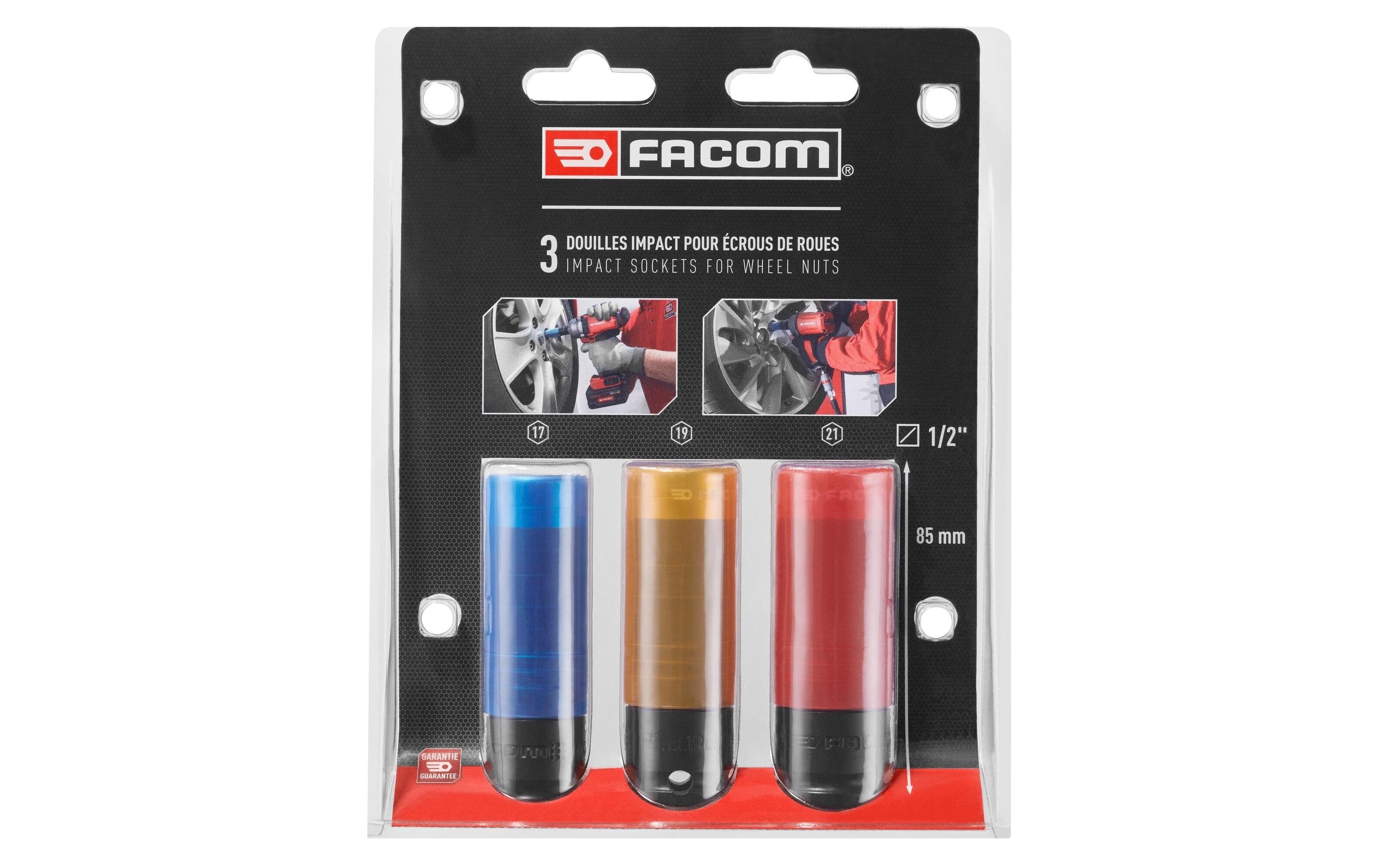 Facom IMPACT-Steckschlüssel 1/2Z Set 3 teilig