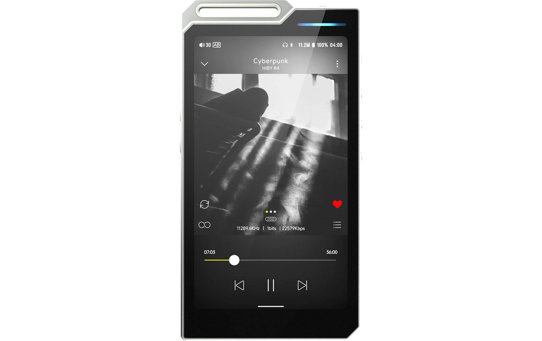 HiBy R4 Silber Hi-Res Musikplayer, Android 12, 32 GB