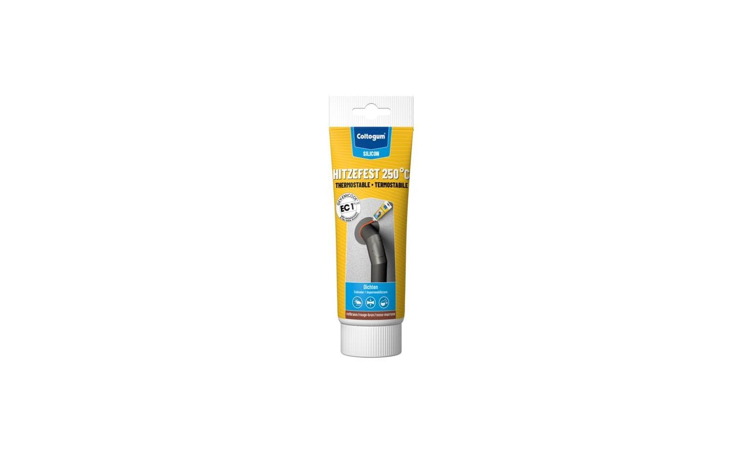 Coltogum Dichtmasse Hitzefest Silicon 250°C rotbraun 100ml