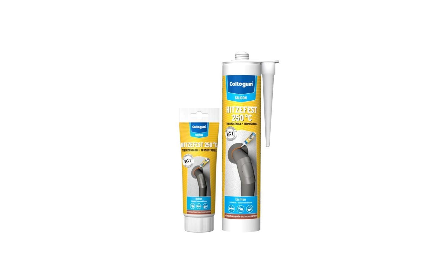 Coltogum Dichtmasse Hitzefest 250°C rotbraun 310ml