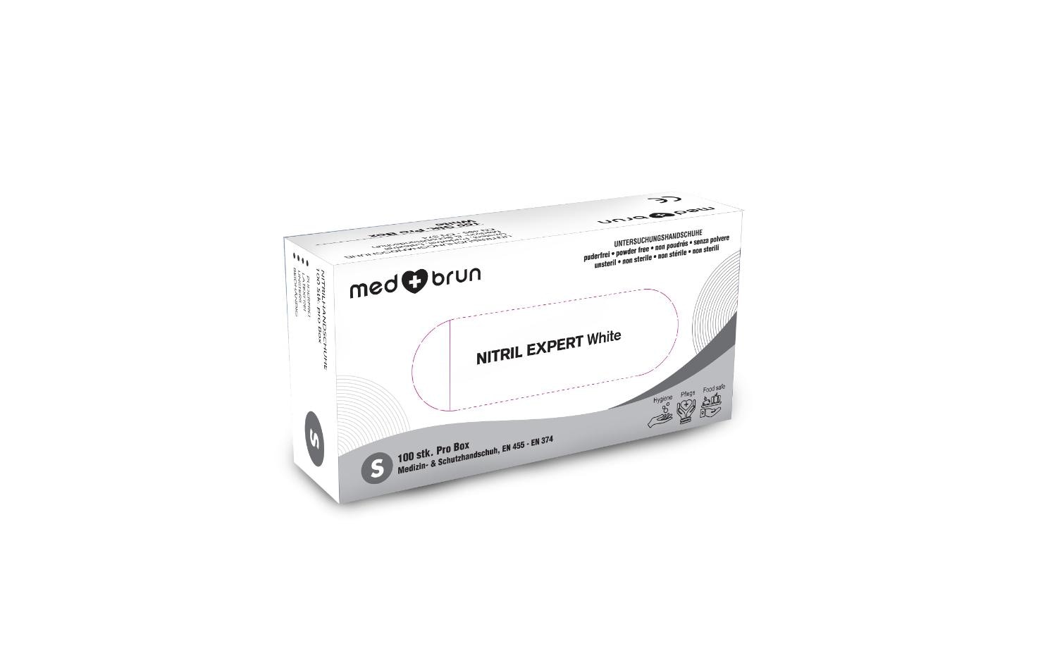 MEDBRUN EXPERT Nitrilhandschuhe White GR. XL