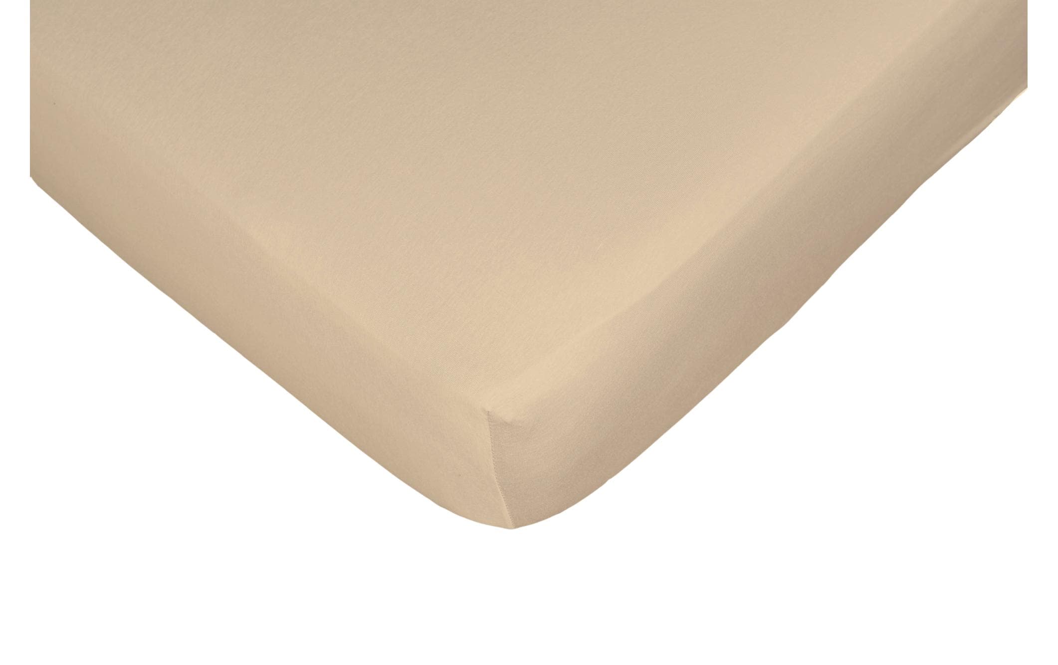 Nobilium Fixleintuch Nela Ecru 180-200x200cm, Stretchline-Fix, 95% BW