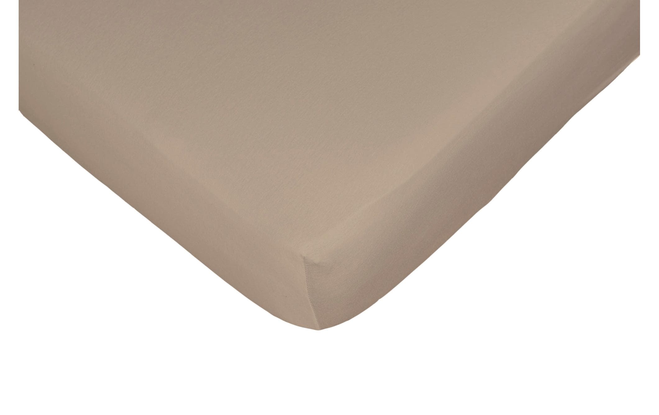 Nobilium Fixleintuch Nela Beige 180-200x200cm,Stretchline-Fix, 95% BW