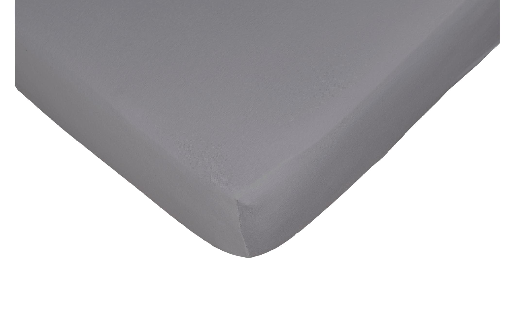 Nobilium Fixleintuch Nela Grau 140-160x200cm, Stretchline-Fix, 95% BW
