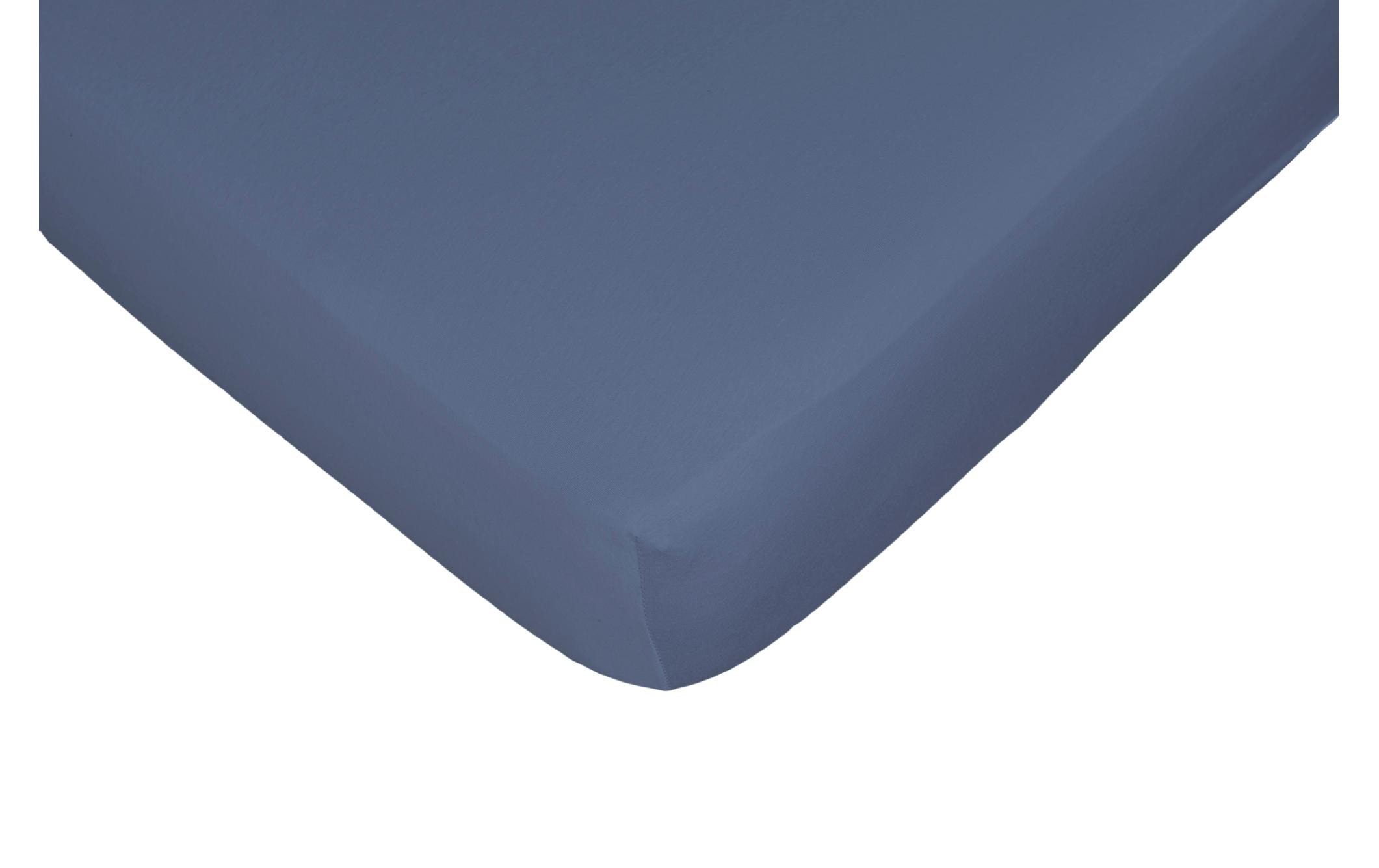 Nobilium Fixleintuch Nela Moonl.Blue 180-200x200cm, Stretchline-Fix, 95% BW