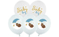 Partydeco Ballon Baby Boy mix, blau, 30 cm, 30 Stk