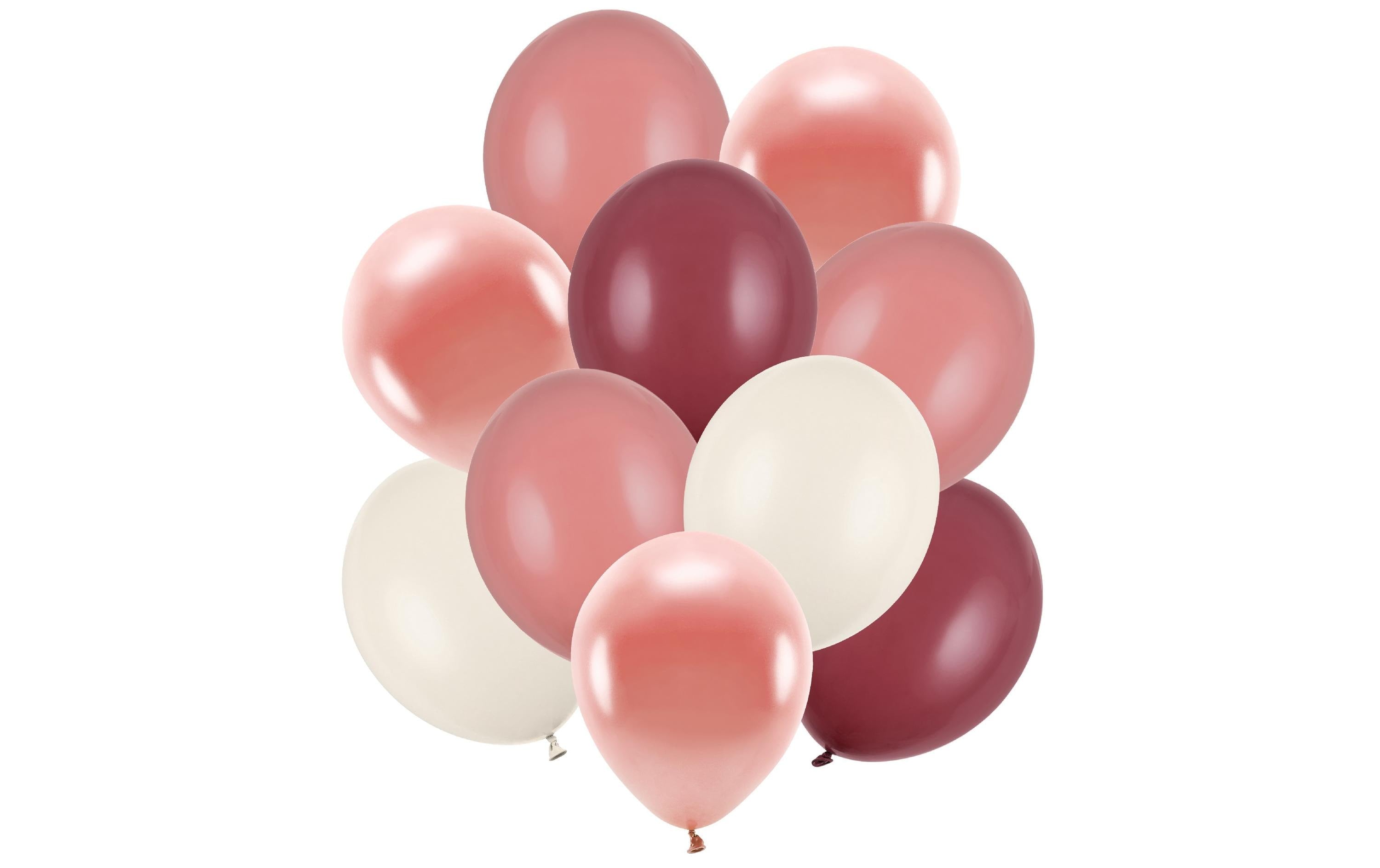 Partydeco Ballon Set rosatöne rosa/pastell, 30 cm, 10 Stück