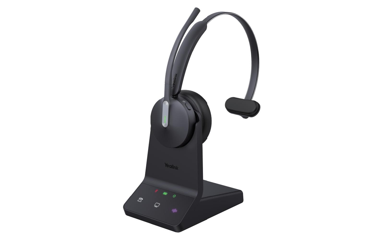 Yealink Headset WH64 Mono Teams DECT&BT Wireless Headset, mit Basisstation