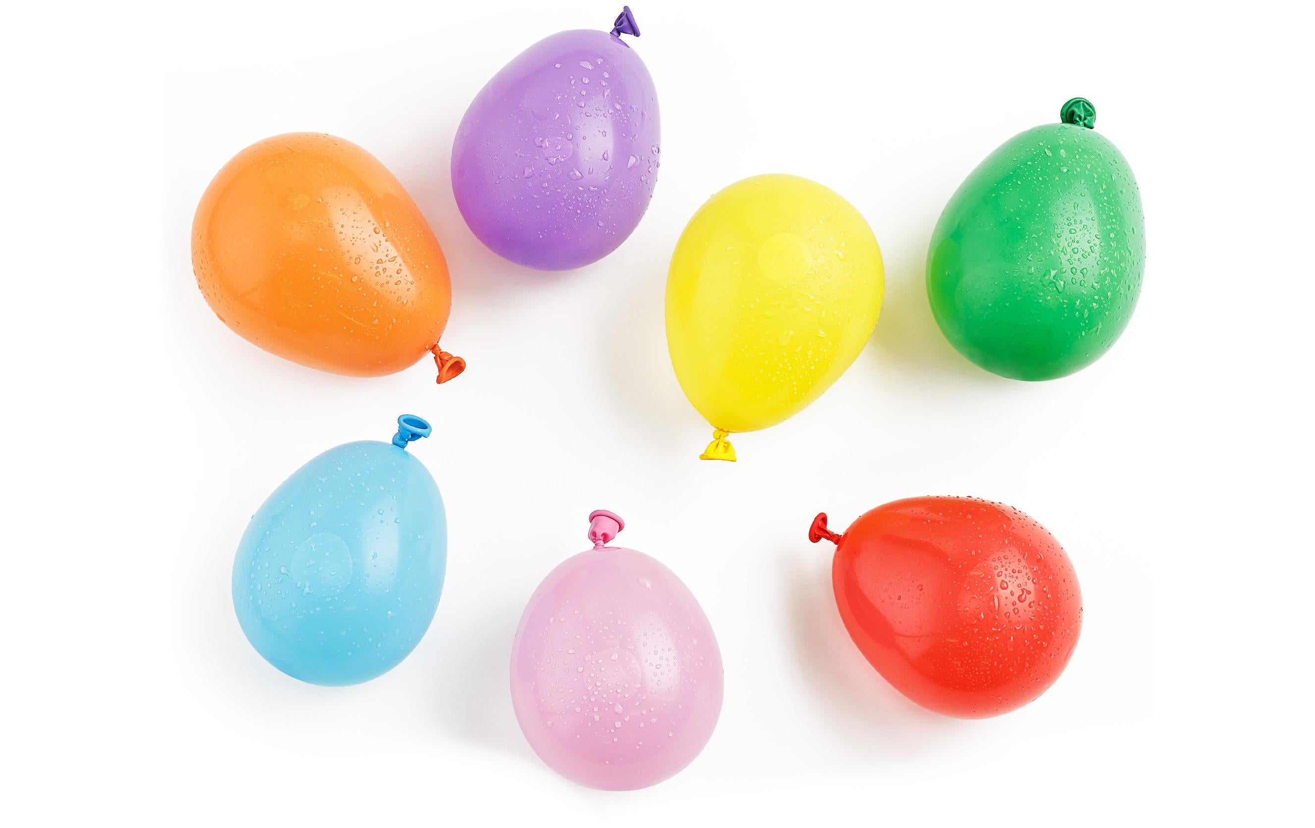 Partydeco Wasserballon Pastell farbig, 8 cm, 100 Stk