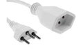 F.power Verlängerungskabel T13-T12 2.0m ws 230V, H05VV-F 3G1.00, weiss (5/40)