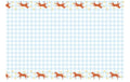 Partydeco Tischdecke Pferd blau, D 180 x 120 cm, Papier