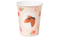 Partydeco Becher Pferd rosa, 220 ml, 6 Stück