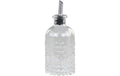 Chic Antique Zuckerdose mit Ausschenker 16x7cm(HxD), Glas,rostfreier Stahl, Silikon