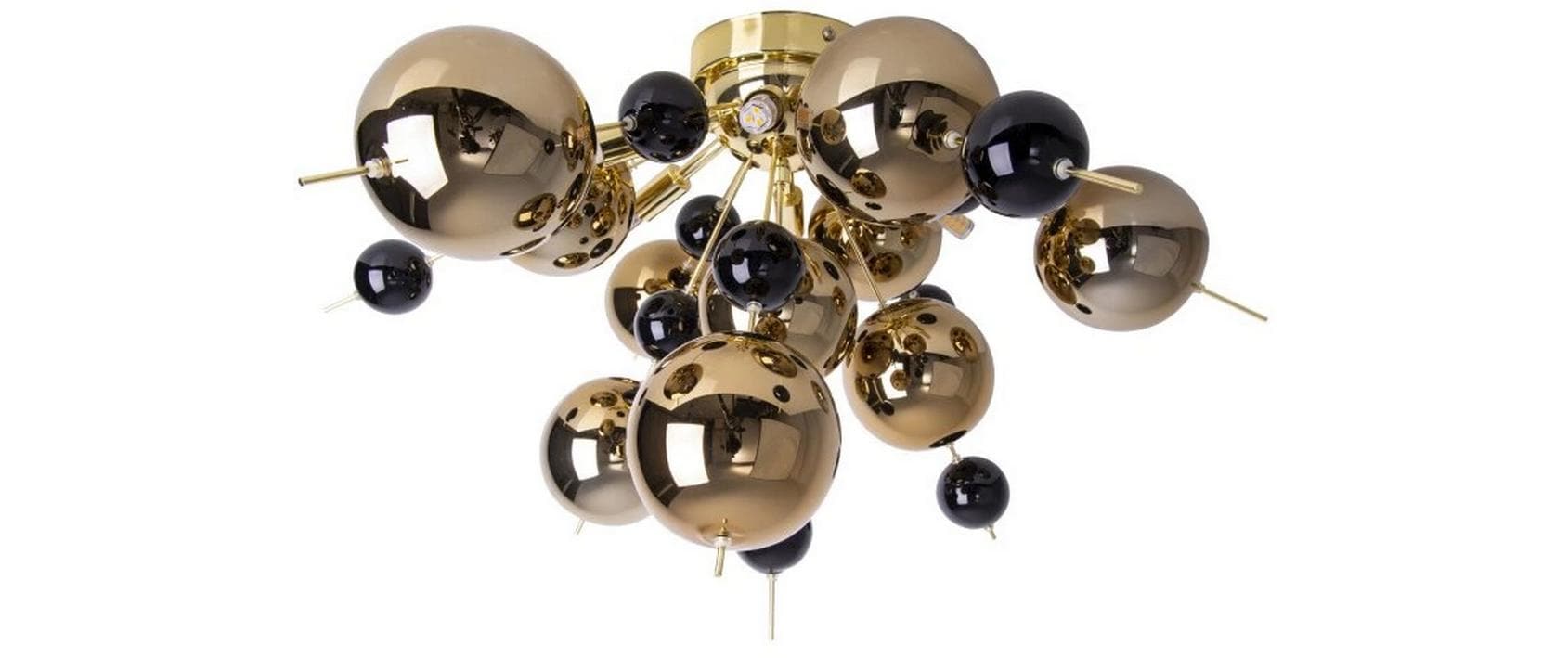 Näve Explosion Deckenleuchte schwarz/gold G9, IP20, Gold