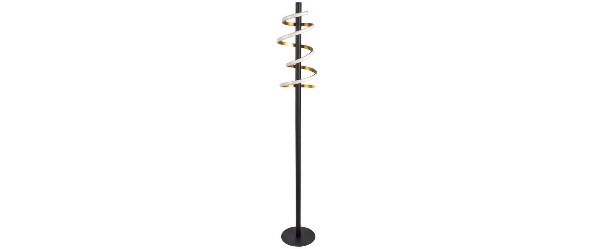 Näve Belleza Stehleuchte schwarz/gold LED-Modul, 15W, IP20
