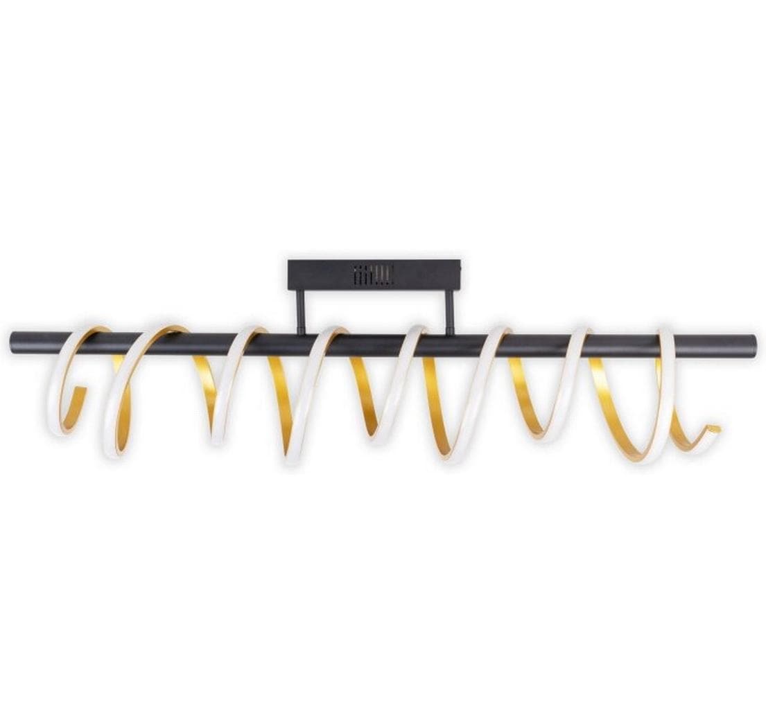 Näve Belleza Deckenleuchte schwarz/gold LED-Modul, 32W, IP20