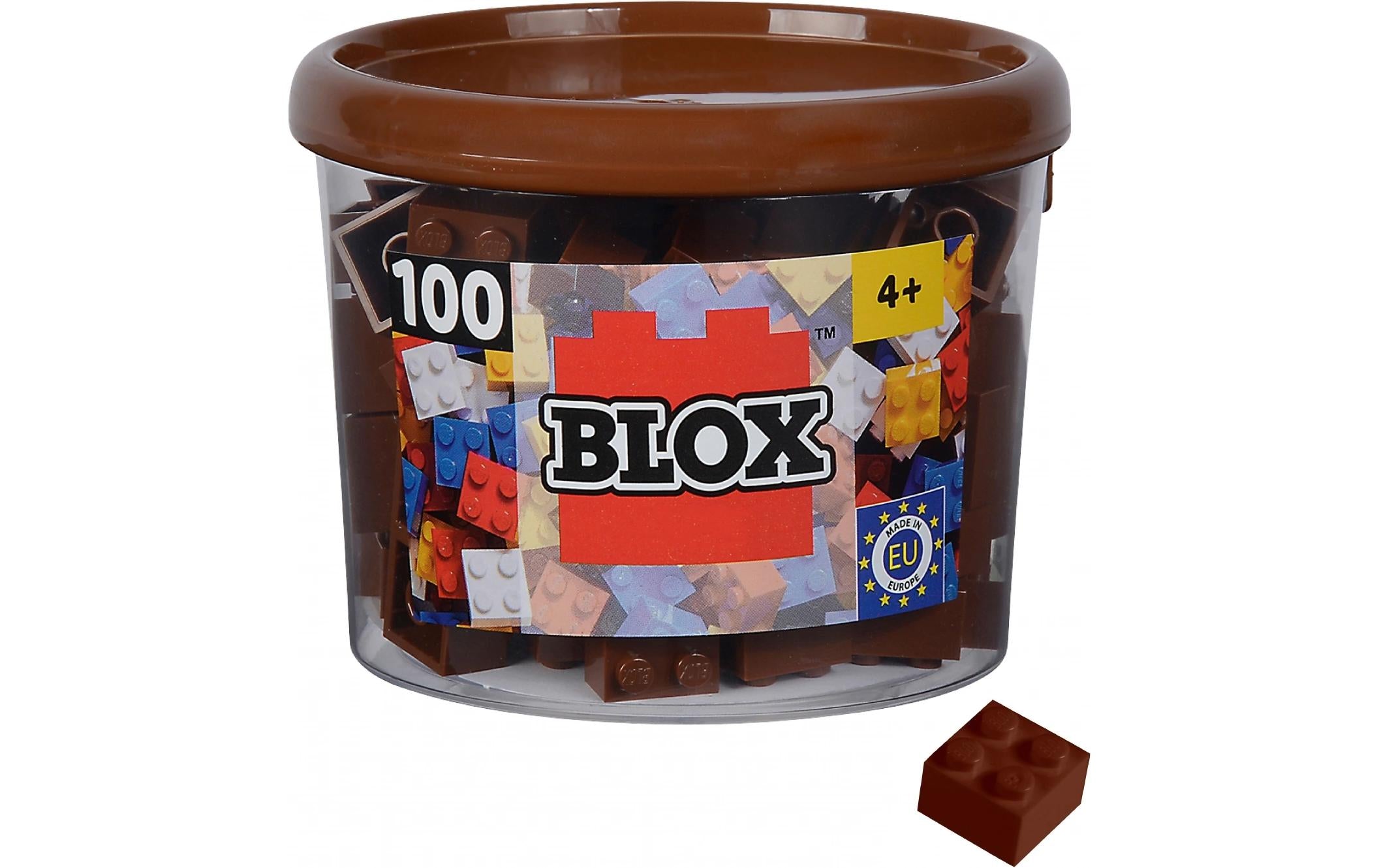 BLOX 100 braune 4er Steine in Dose