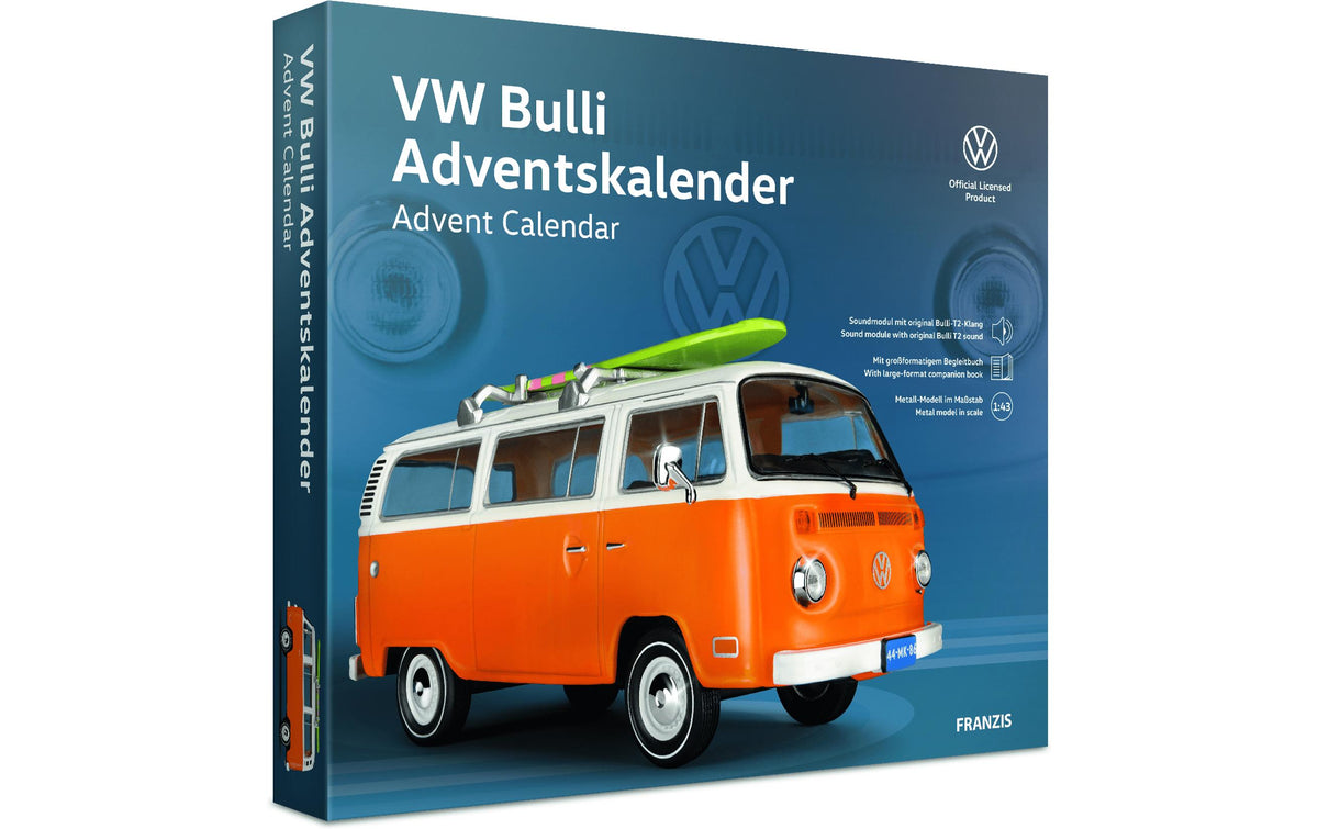 Franzis Adventskalender VW Bulli DE/EN, orange