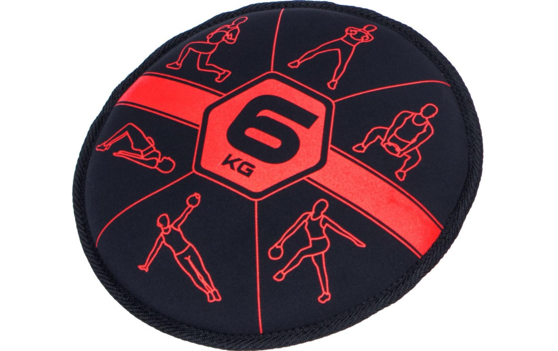 FTM Sandbell 6 KG Schwarz / rot