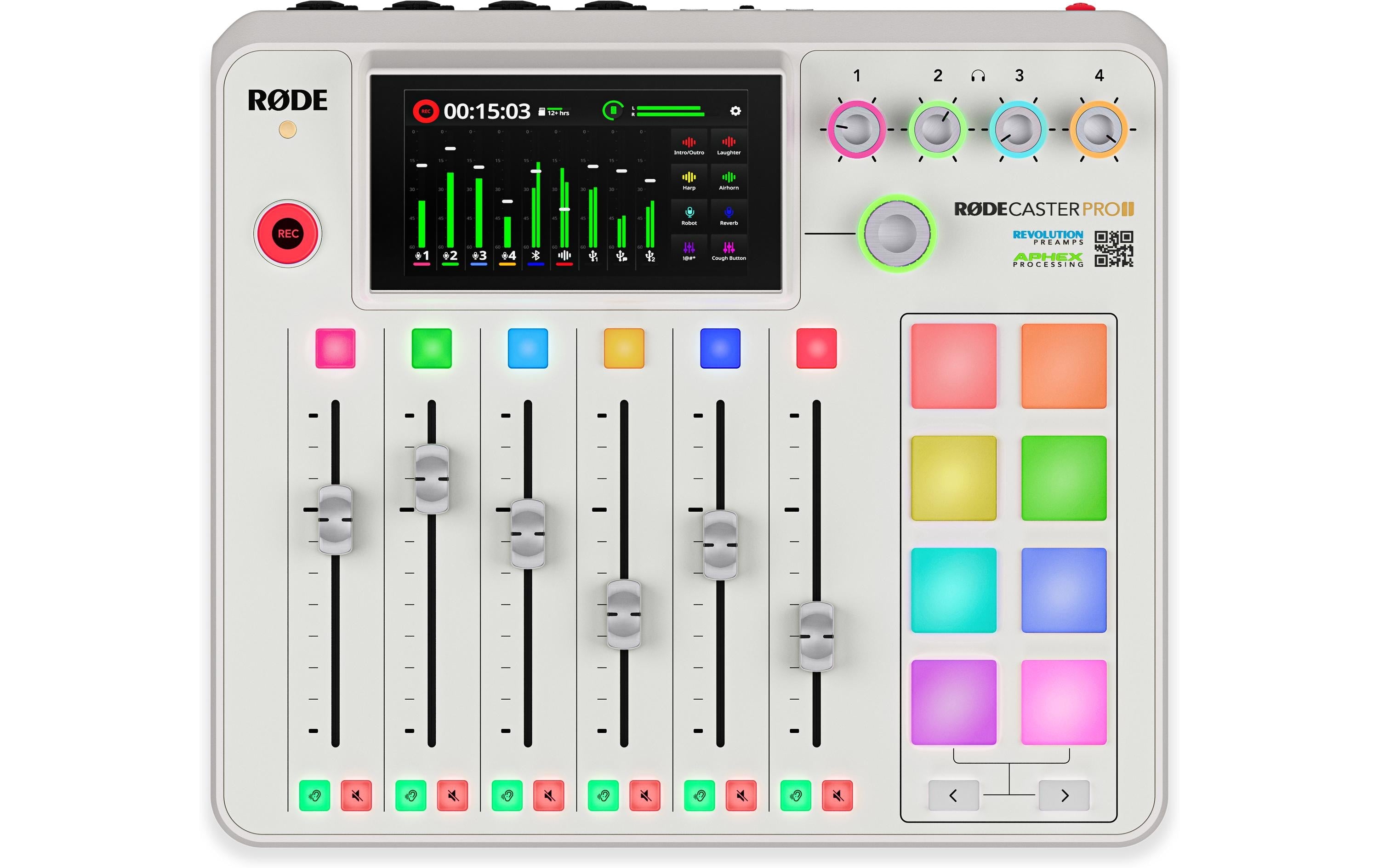 Rode RODECaster Pro II White Podcast Production Konsole, weiss