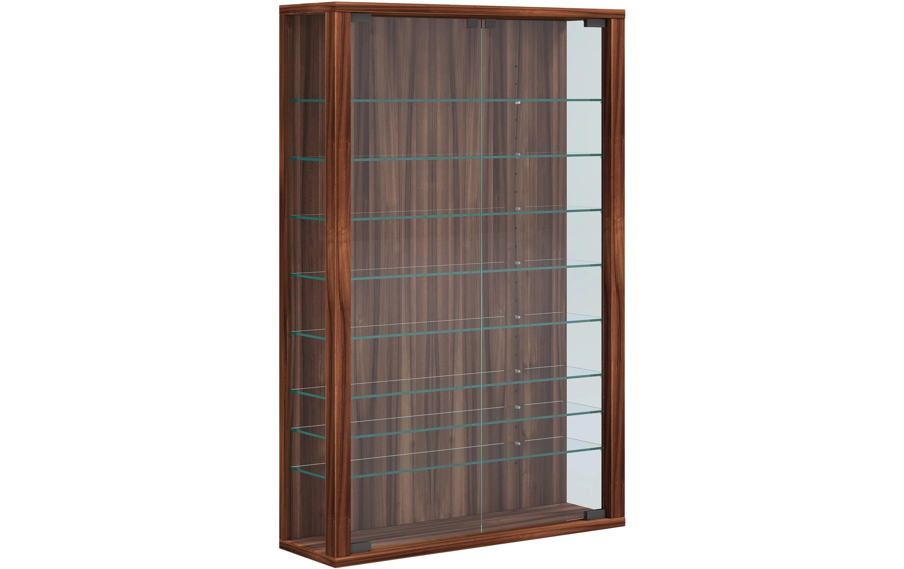 VCM Wandvitrine Vitrosa Mini Kern-Nussbaum