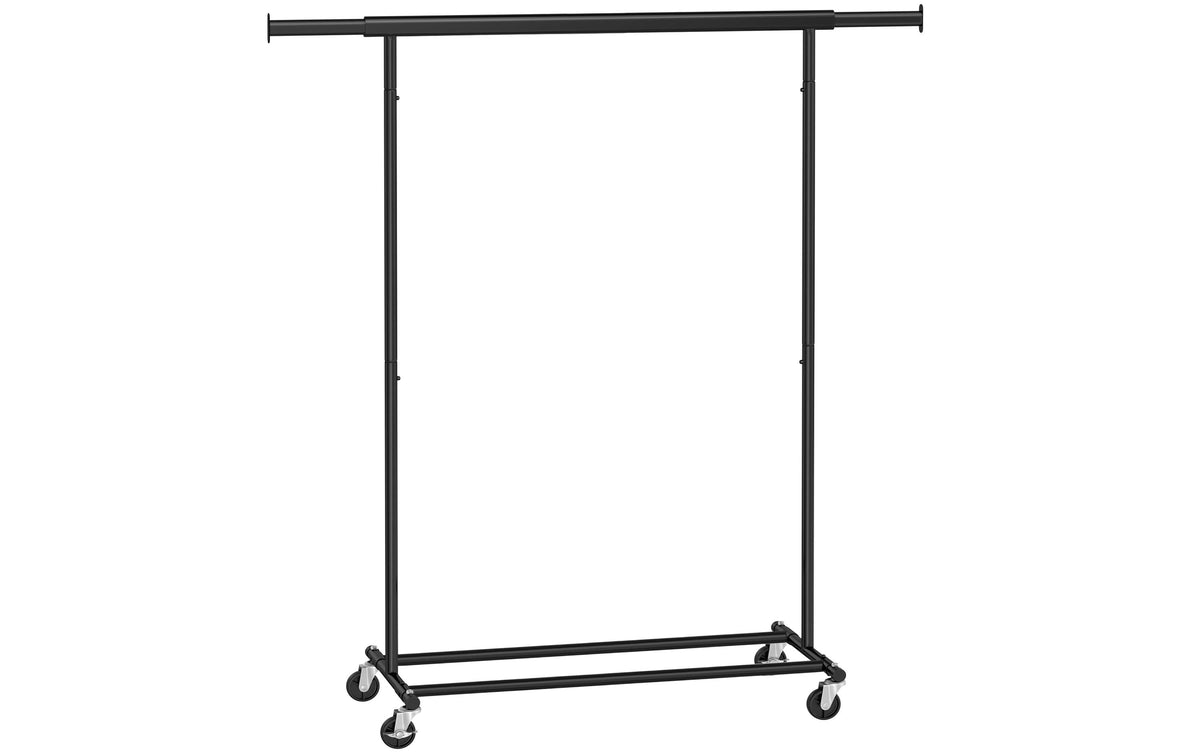 Songmics Kleiderständer Schwerlast 90kg verchromtes Eisen,92-132x160x45.4cm (BxHxT)