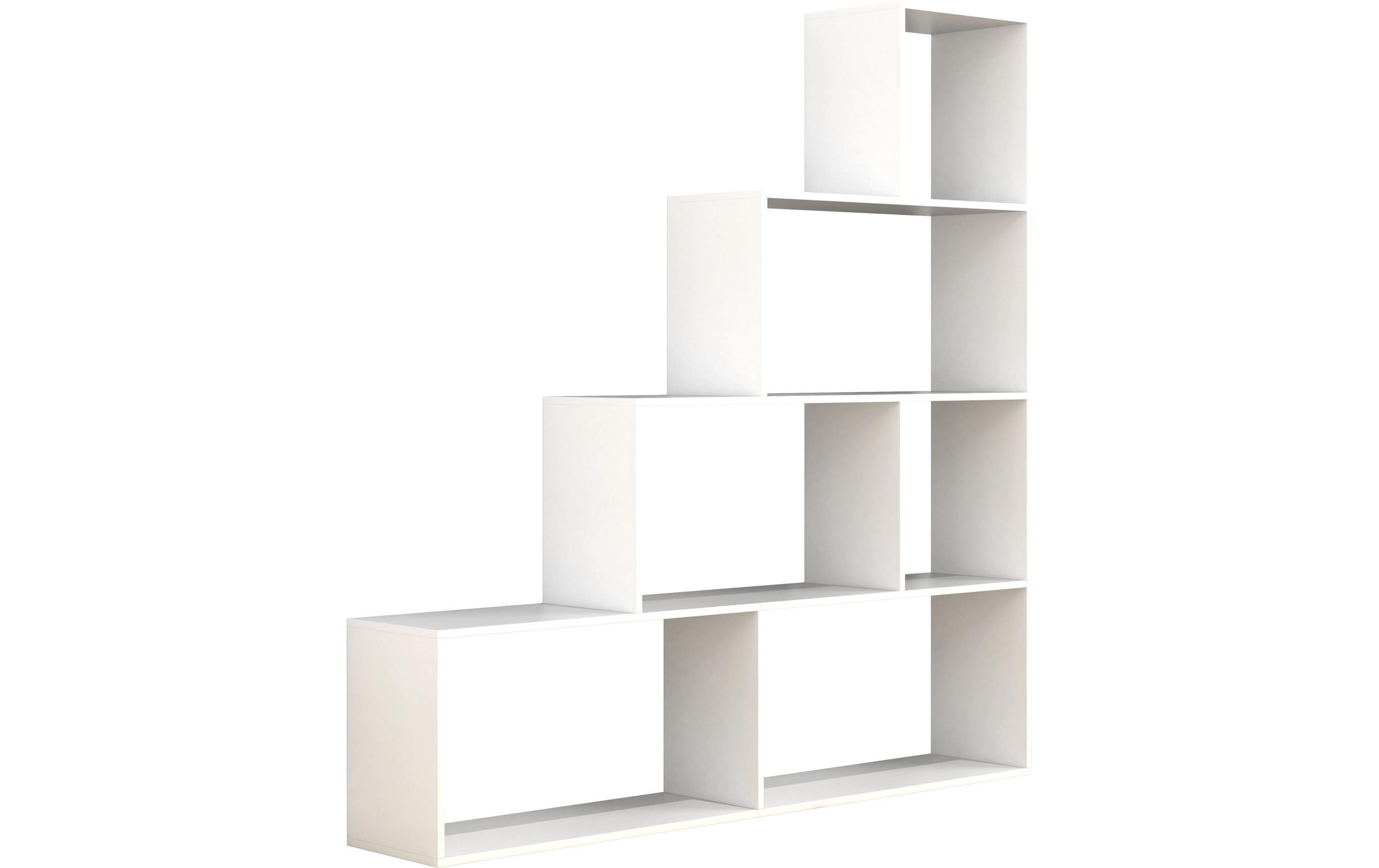 VCM Treppenregal Dubila L Weiss