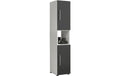 VCM Badschrank Flandu Schwarz