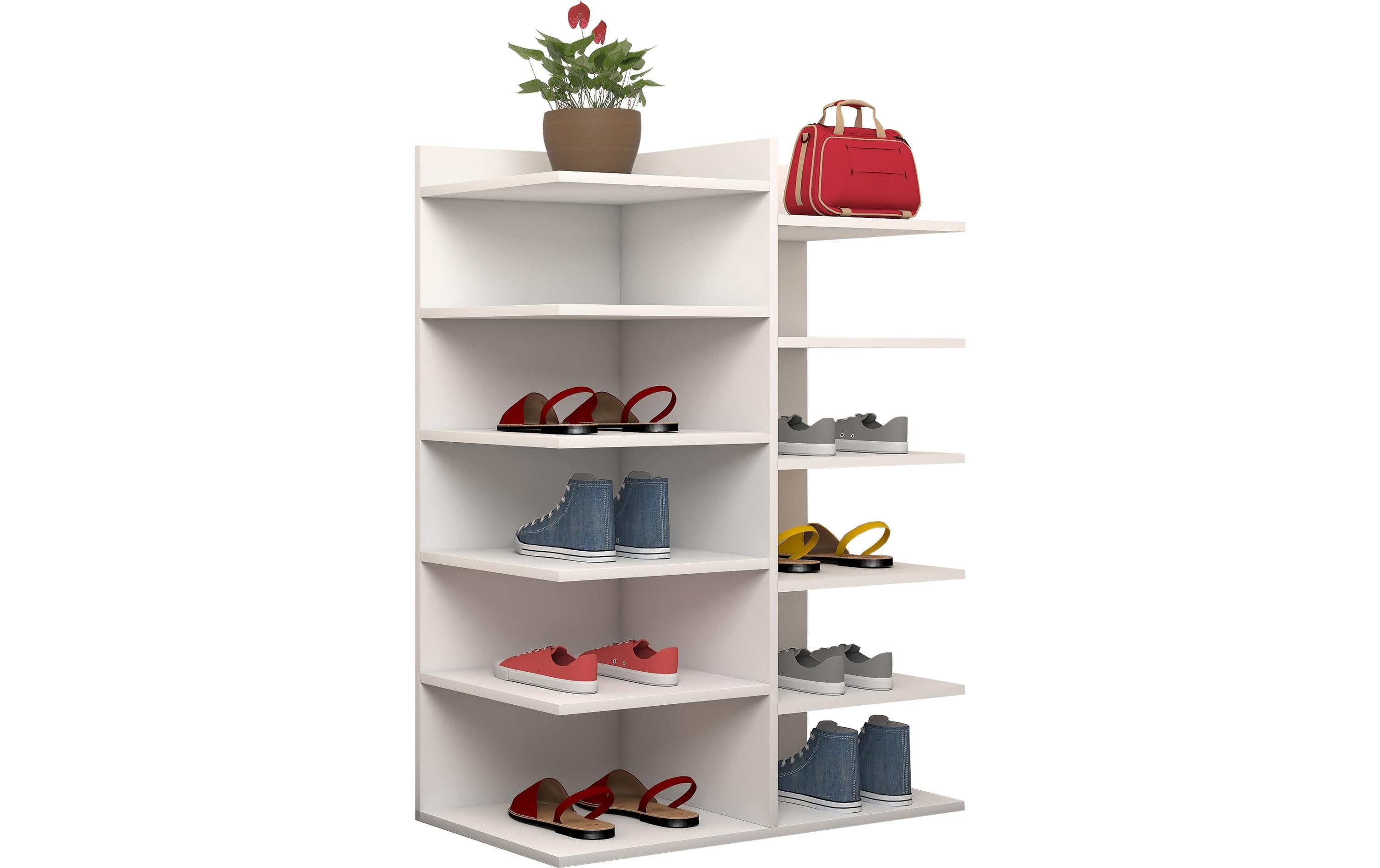 VCM Schuhregal Enosa Weiss
