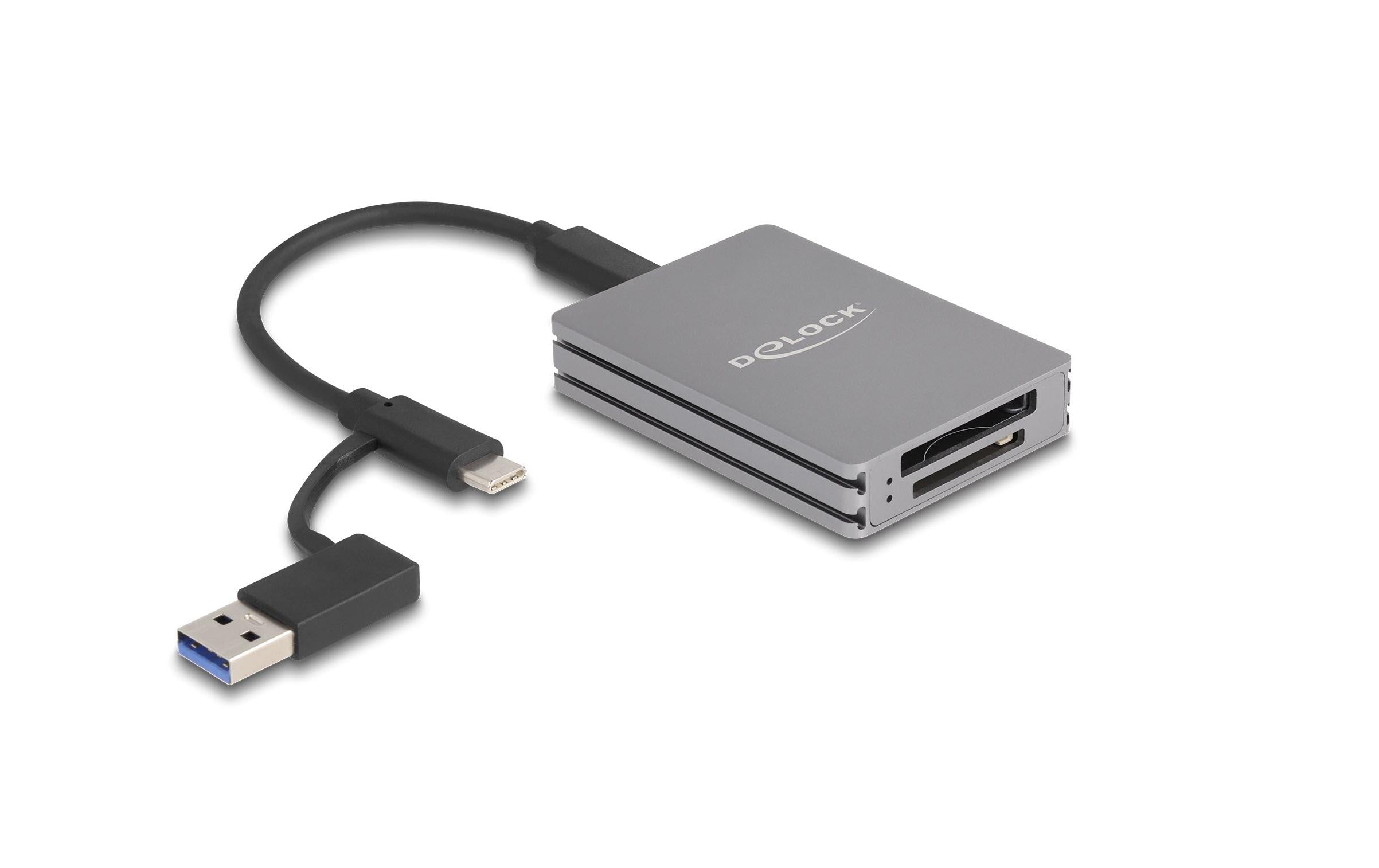 Delock USB-C Card Reader für SD & CFexpress Typ B Speicherkarte