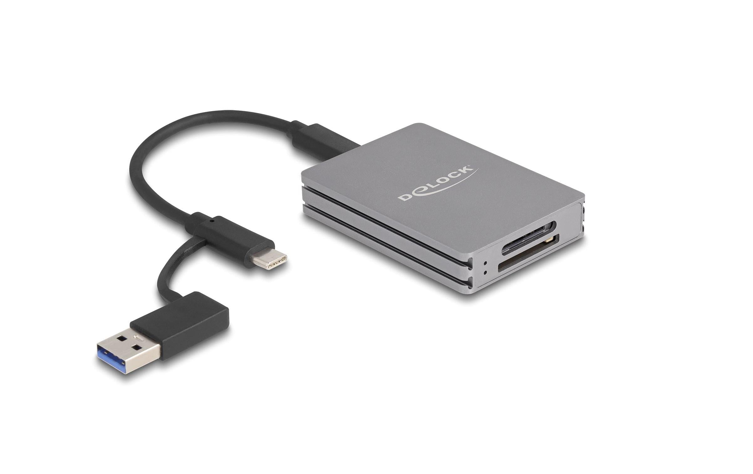 Delock USB-C Card Reader für SD & CFexpress Typ A Speicherkarte