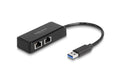Delock USB-Typ-A Adapter zu 2x Gigabit LAN