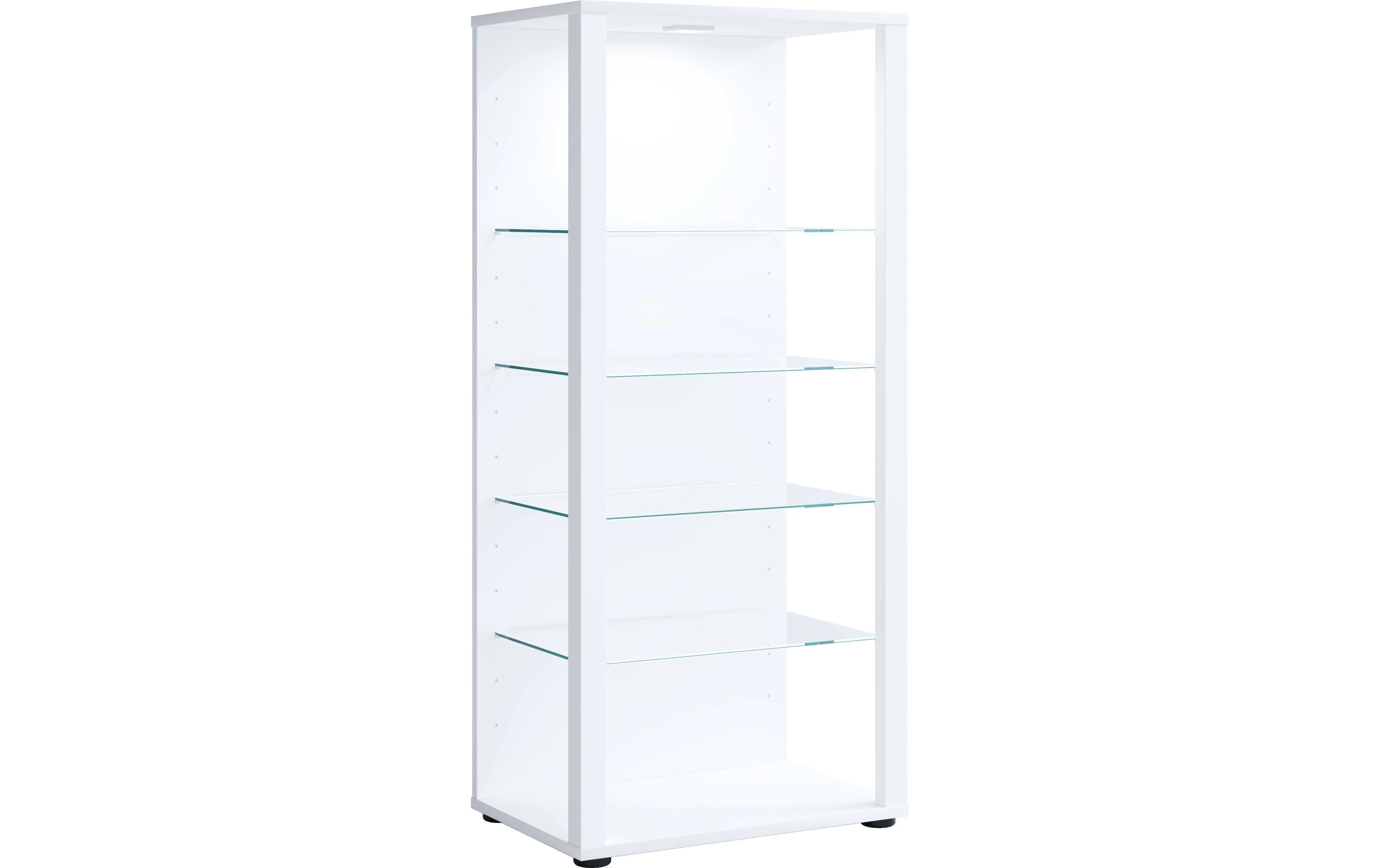 VCM Standvitrine Glasol III Weiss