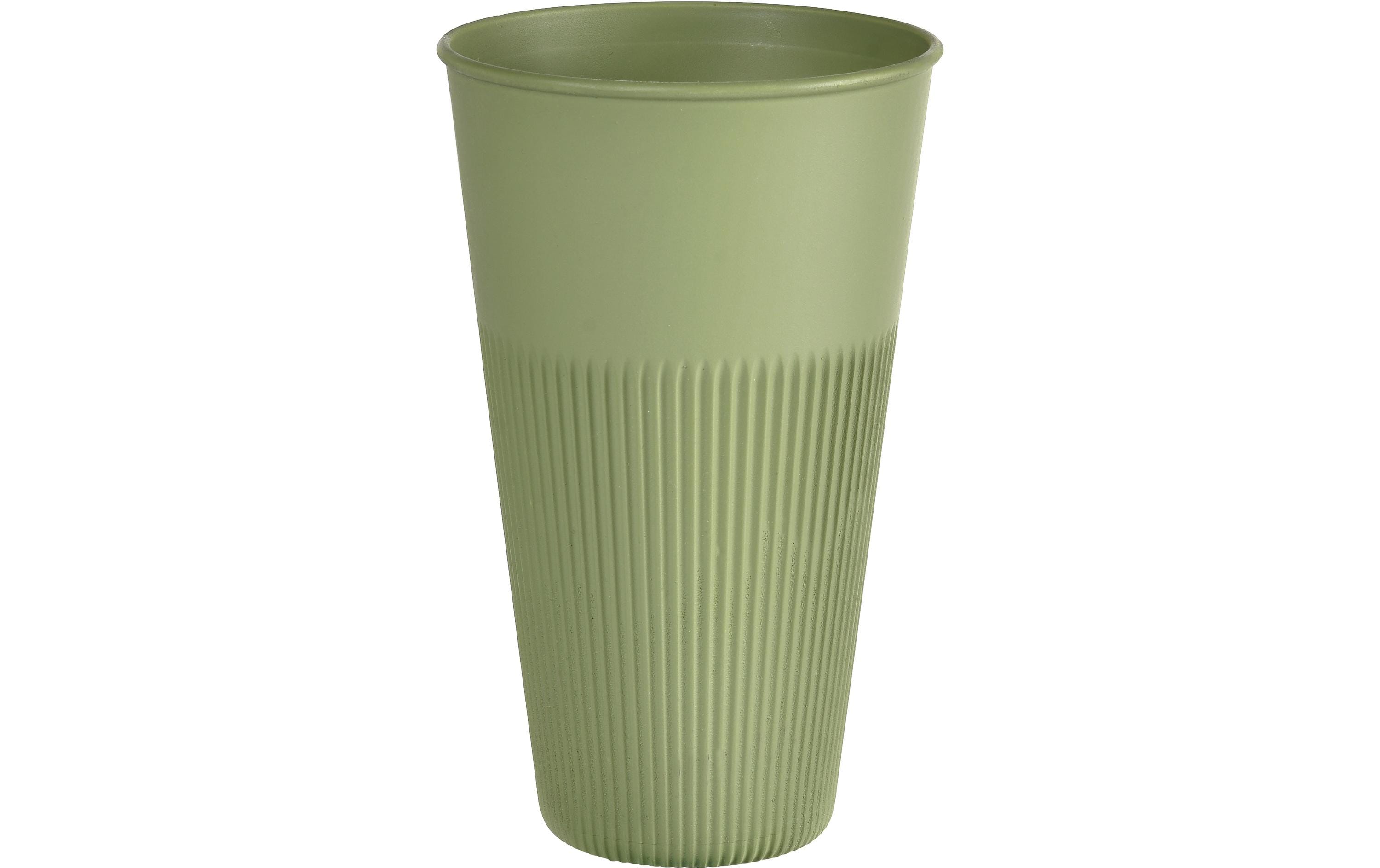 Duni Hot Stripes Becher Mehrweg 48cl grün, 10 Stk.