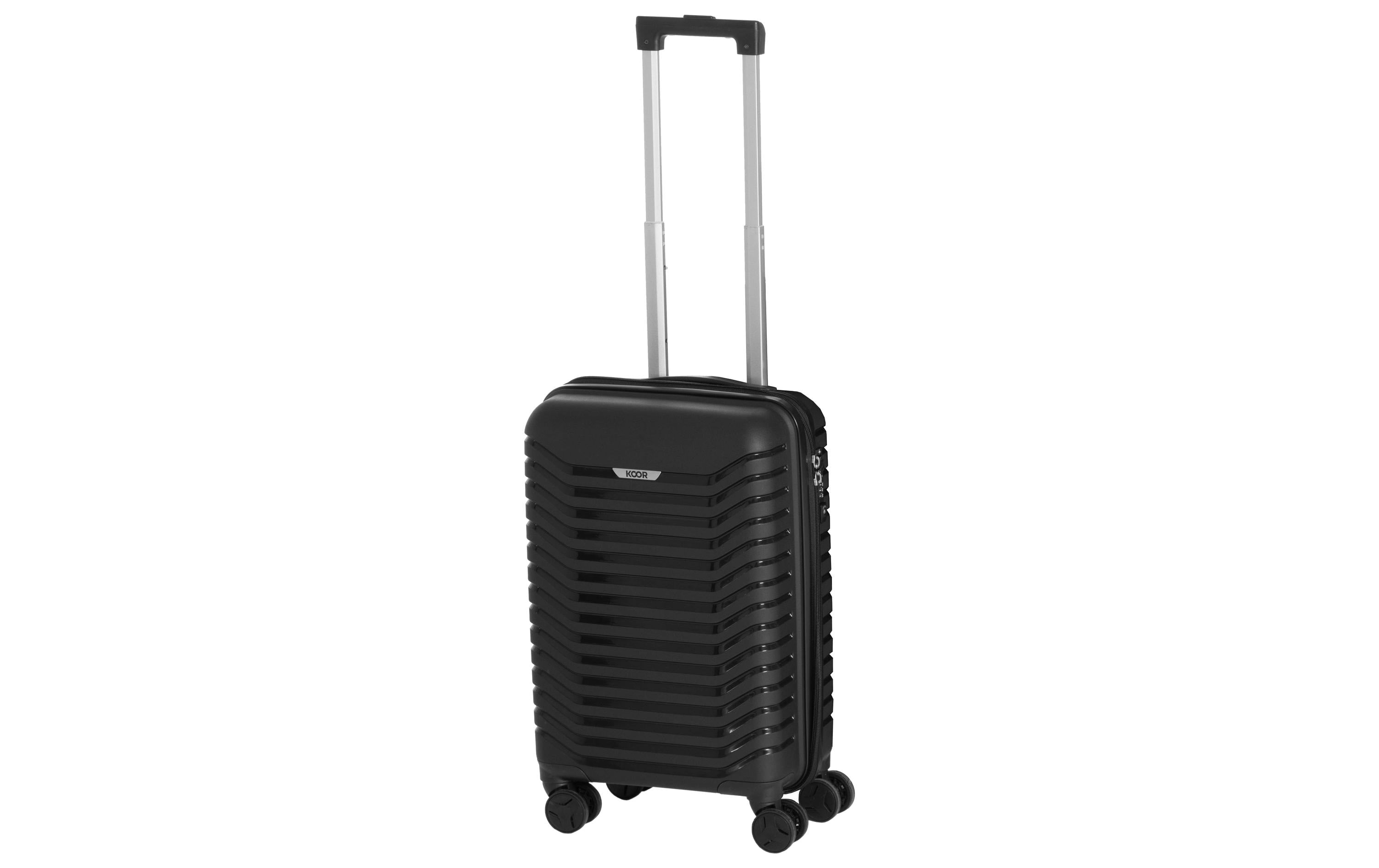 KOOR Koffer 40 L schwarz 50x34x21 cm, PP, schwarz