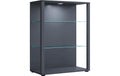 VCM Standvitrine Glasol L Anthrazit