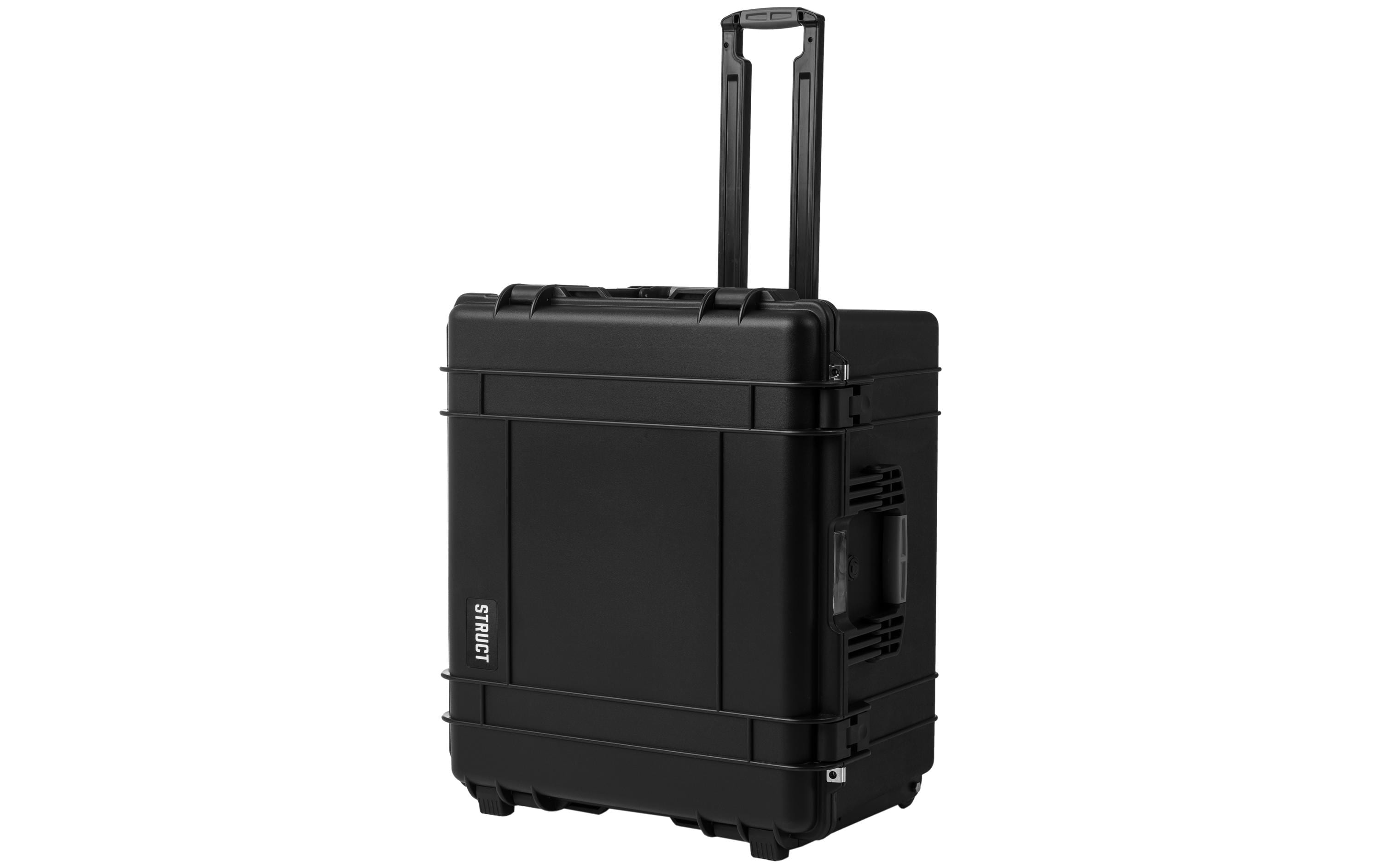 STRUCT Kunststoffkoffer D6940, schwarz Trolley mit Schaumstoffeinlage, 694x593x400