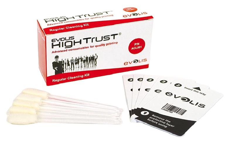 Evolis Cleaning Kit Zen, Pri 5 Reinigungsschwämme, Karten für Knopf